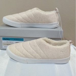 New Hurley Women's Arlo Puff Shoes Plush Lining Natural Color‎ Size 10